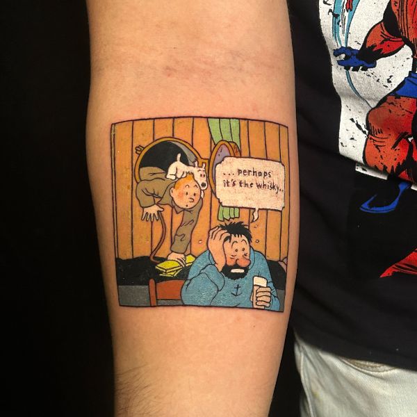 Cartoon character tattoo design tattoo parlour in kolkata